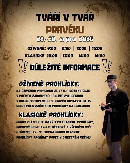 Oživené prohlídky Mladečských jeskyní 29.–30. srpna 2026