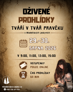 Oživené prohlídky Mladečských jeskyní 29.–30. srpna 2026